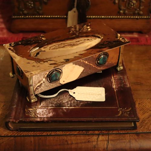ARTS CRAFTS COPPER RECTANGULAR BOX IN THE MANNER OF A E JONES - ADDITIONAL PHOTO 6