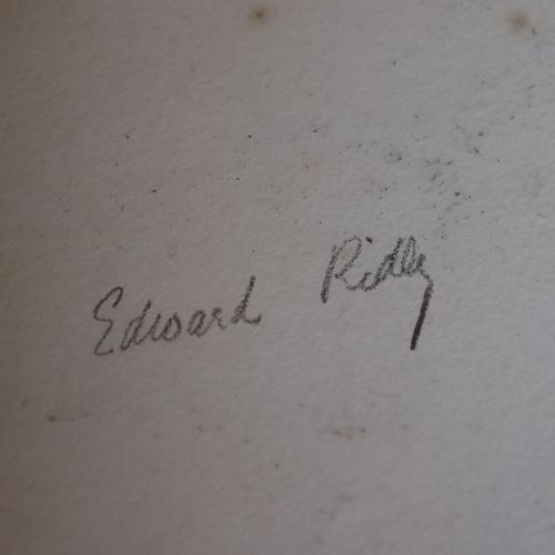 EDWARD RIDLEY 18831946 PENCIL DRAWING LIFE STUDY FEMALE NUDE IN PROFILE - ADDITIONAL PHOTO 2