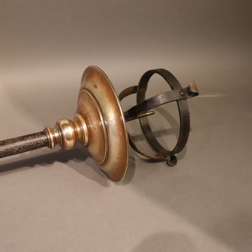 LARGE GOTHIC REVIVAL WROUGHT IRON PRICKET CANDLESTICK - ADDITIONAL PHOTO 6