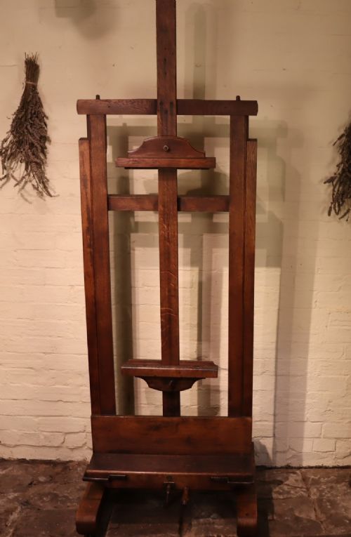 19th century artists gallery easel by roberson co ltd london - CATEGORY: ANTIQUE MISCELLANEOUS - DATED 1890