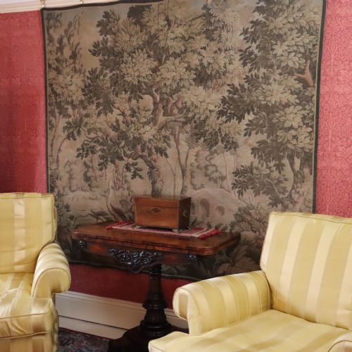 LARGE TAPESTRYWALL HANGING OF A NATURALISTIC LANDSCAPE - ADDITIONAL PHOTO 1
