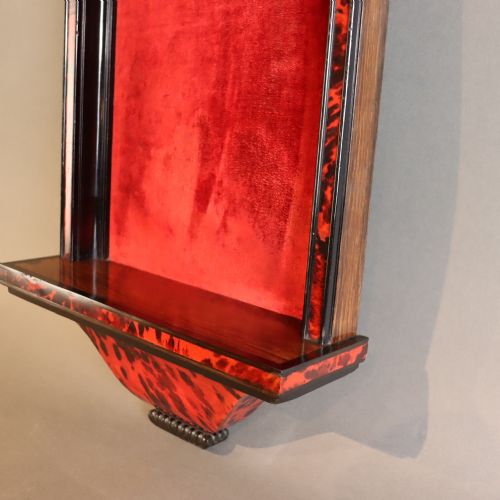 GOTHIC REVIVAL ROSEWOOD EBONY FAUX RED TORTOISESHELL WALL NICHE - ADDITIONAL PHOTO 6
