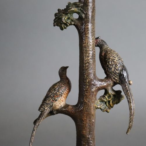 AUSTRIAN COLD PAINTED BRONZE TABLE LAMP - ADDITIONAL PHOTO 3
