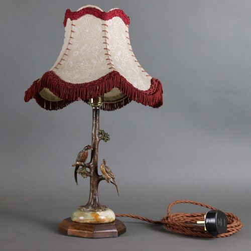 AUSTRIAN COLD PAINTED BRONZE TABLE LAMP - ADDITIONAL PHOTO 6