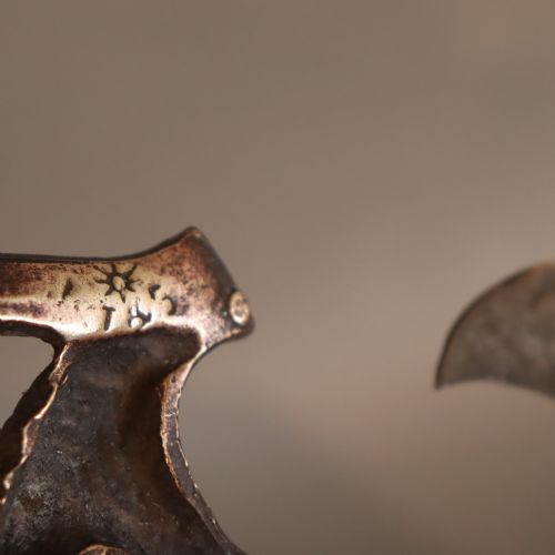 A PAIR OF BRONZE HANGING BAT WALL SCONCES BY WILLIAM TONKS SONS FOR LIBERTY'S - ADDITIONAL PHOTO 8