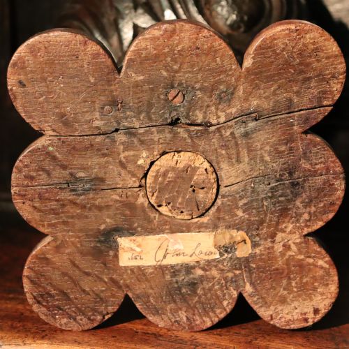 RARE 17TH CENTURY OAK CHALICE OR WASSAIL BOWL - ADDITIONAL PHOTO 4