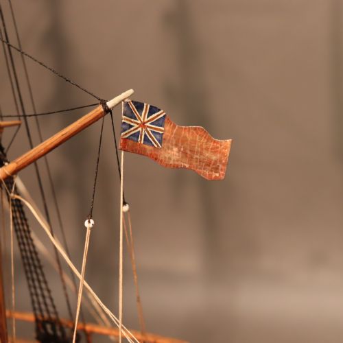 19TH CENTURY MODEL OF THE SAILING SHIP FOXHOUND - ADDITIONAL PHOTO 4