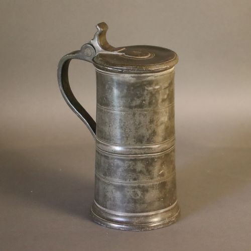 LARGE PEWTER TANKARD CIRCA 1750 - ADDITIONAL PHOTO 4
