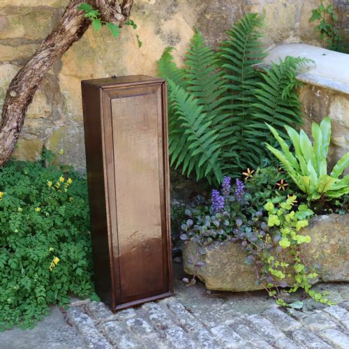 AN EXTREMELY LARGE 18TH CENTURY OAK CANDLE BOX - ADDITIONAL PHOTO 5