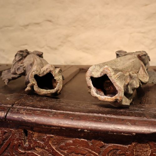 TWO 19TH CENTURY CAST METAL ANGELS - ADDITIONAL PHOTO 1