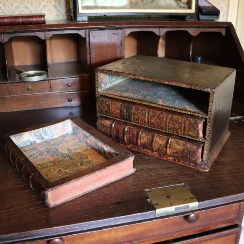 19TH CENTURY LIBRARY DESK TOP COLLECTORS CHEST - ADDITIONAL PHOTO 5