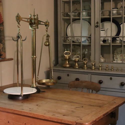 large butchers shop scales by w t avery ltd of birmingham - CATEGORY: ANTIQUE MISCELLANEOUS - DATED 1850