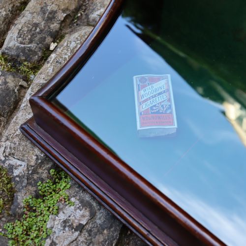 SMALL MAHOGANY AND GLASS TABLE TOP DISPLAY CASE - ADDITIONAL PHOTO 4