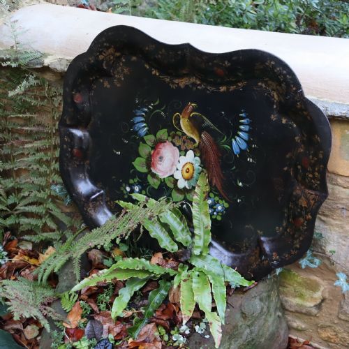 LARGE TOLEWARE TRAY CIRCA 1850 - ADDITIONAL PHOTO 4