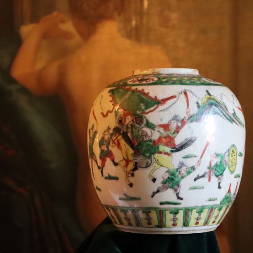 a late 19th century chinese famille rose ginger jar - CATEGORY: ANTIQUE CERAMICS - DATED 19TH CENTURY