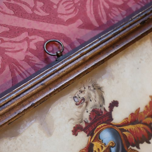 ENGLISH 18TH CENTURY FRAMED COAT OF ARMS - ADDITIONAL PHOTO 4