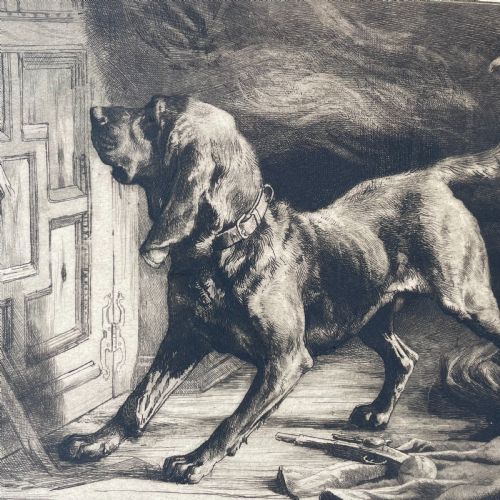 PRINT BY HERBERT THOMAS DICKSEE BRITISH 18621942 THE LAST DEFENDER - ADDITIONAL PHOTO 1
