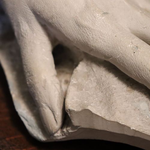 PLASTER CAST HAND OF QUEEN CHARLOTTE WIFE OF KING GEORGE III BY I FOWKES DATED 1810 - ADDITIONAL PHOTO 3