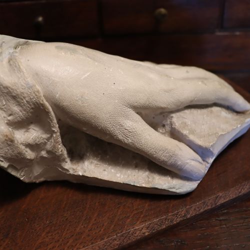 PLASTER CAST HAND OF QUEEN CHARLOTTE WIFE OF KING GEORGE III BY I FOWKES DATED 1810 - ADDITIONAL PHOTO 4