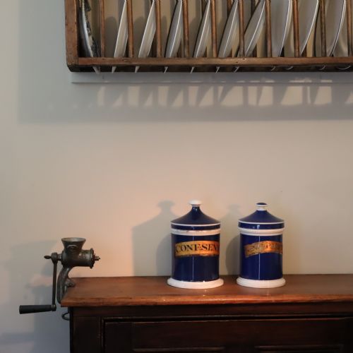 TWO 19TH CENTURY APOTHECARY STORAGE JARS - ADDITIONAL PHOTO 2