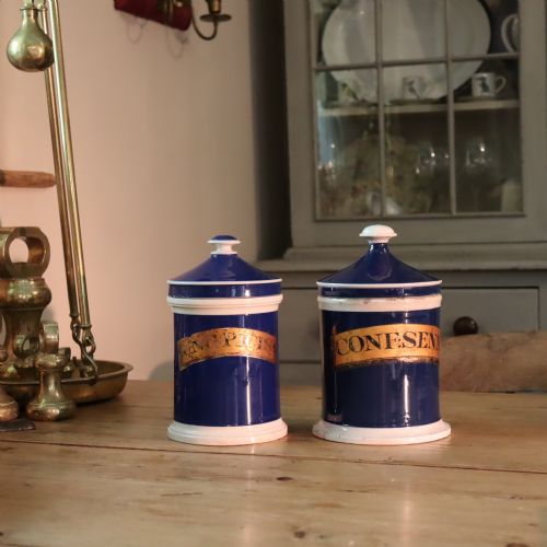 TWO 19TH CENTURY APOTHECARY STORAGE JARS - ADDITIONAL PHOTO 4