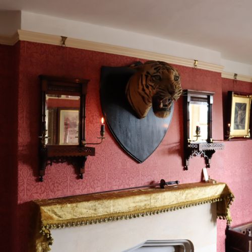 A PAIR OF VICTORIAN WALNUT GIRANDOLE MIRRORS - ADDITIONAL PHOTO 2