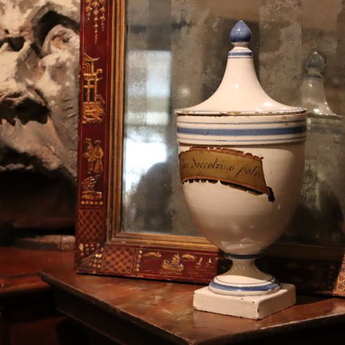 LARGE MAJOLICA PHARMACYAPOTHACARY JAR EARLY 19TH CENTURY - ADDITIONAL PHOTO 1