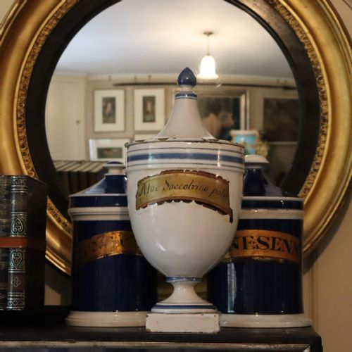 LARGE MAJOLICA PHARMACYAPOTHACARY JAR EARLY 19TH CENTURY - ADDITIONAL PHOTO 8