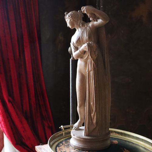 19TH CENTURY ITALIAN EARTHENWARE STATUE OF VENUS CALLIPYGE - ADDITIONAL PHOTO 1