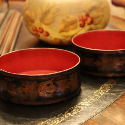 PAIR OF REGENCY PAPIERMCH COASTERS - ADDITIONAL PHOTO 3