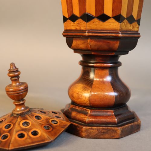 TREEN REGENCY POT POURRI VASE - ADDITIONAL PHOTO 2
