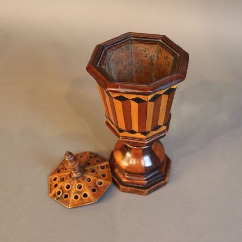 TREEN REGENCY POT POURRI VASE - ADDITIONAL PHOTO 3
