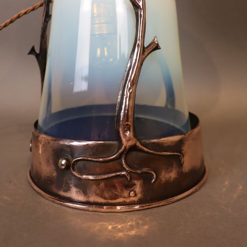 ARTS CRAFTS CEILING LIGHT CIRCA 1900 - ADDITIONAL PHOTO 3