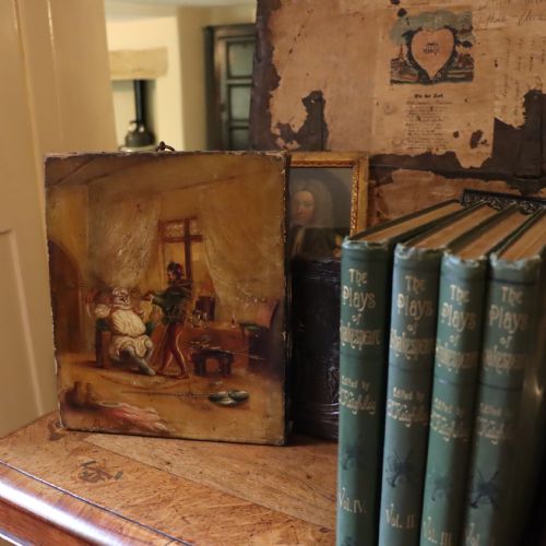 19TH CENTURY OIL PAINTING DEPICTING A SCENE FROM SHAKESPEARE THE MERRY WIVES OF WINDSOR - ADDITIONAL PHOTO 7