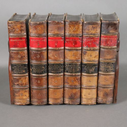 BOOKS SIX VOLUMES OF SHAKESPEARE'S COMEDIES HISTORIES TRAGEDIES AND POEMS - ADDITIONAL PHOTO 4