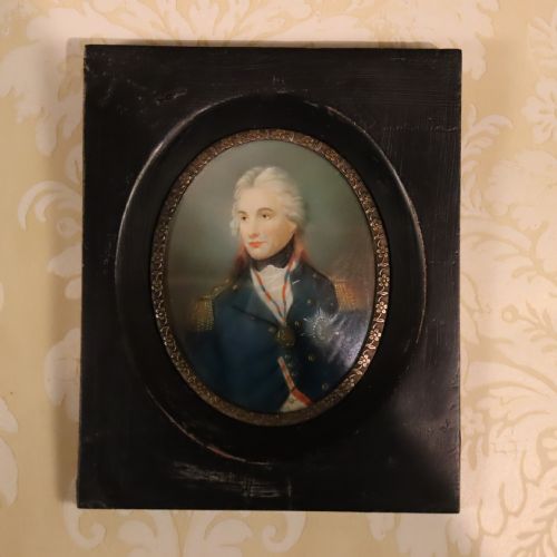 PAIR OF MINIATURES OF ADMIRAL LORD NELSON LADY EMMA HAMILTON CIRCA 18801890 - ADDITIONAL PHOTO 3