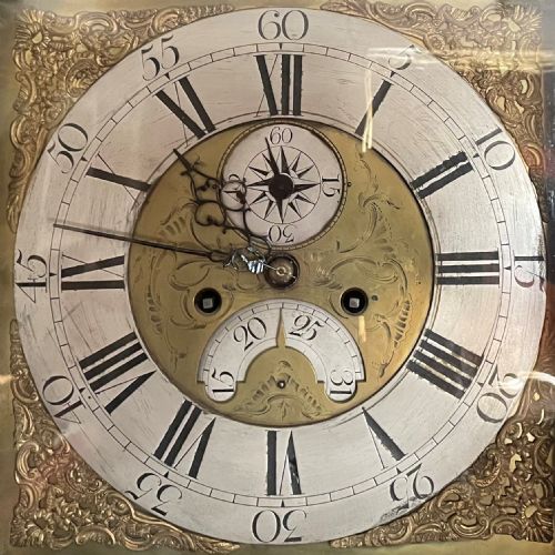 LOCAL MID 18TH CENTURY OAK LONGCASE CLOCK - ADDITIONAL PHOTO 2