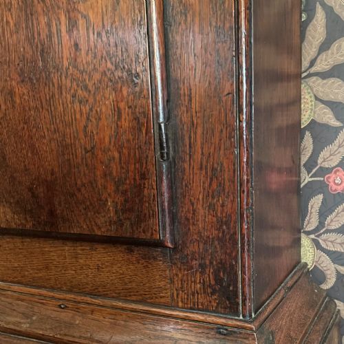 LOCAL MID 18TH CENTURY OAK LONGCASE CLOCK - ADDITIONAL PHOTO 4