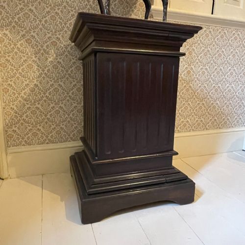 VICTORIANEDWARDIAN OAK PLINTH - ADDITIONAL PHOTO 2