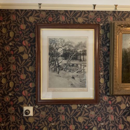 joseph farquharson original print dated 1901 - CATEGORY: ANTIQUE ART - DATED 1900