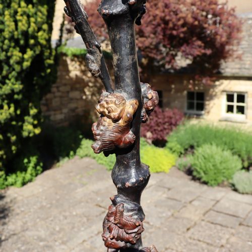 RARE JAPANESE GILDED WALKING STAFF WITH SHINTO GODS AND MYTHICAL BEASTS - ADDITIONAL PHOTO 6