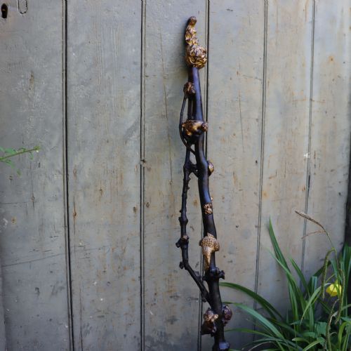 RARE JAPANESE GILDED WALKING STAFF WITH SHINTO GODS AND MYTHICAL BEASTS - ADDITIONAL PHOTO 16