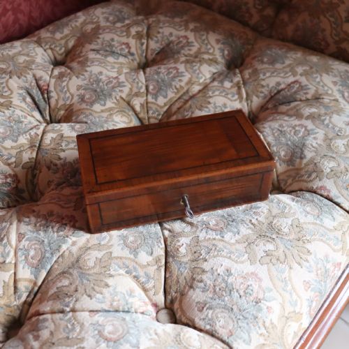 REGENCY MAHOGANY TRINKET BOX - ADDITIONAL PHOTO 3