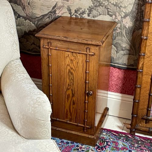 A VICTORIAN HOWARD SONS PINE PEDESTAL CUPBOARD - ADDITIONAL PHOTO 2