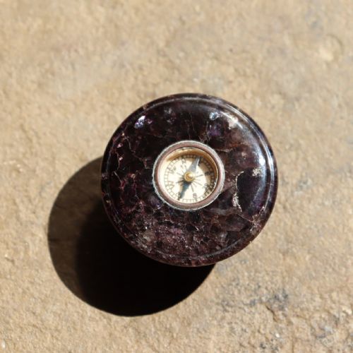 a blue john odin vein compass - CATEGORY: ANTIQUE MISCELLANEOUS - DATED 1900