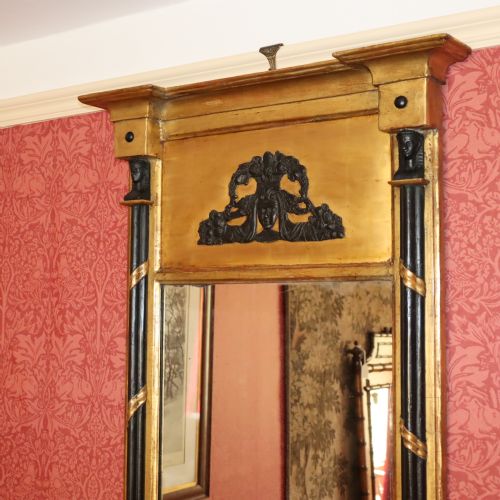 19TH CENTURY EGYPTIAN REVIVAL PIER MIRROR - ADDITIONAL PHOTO 4