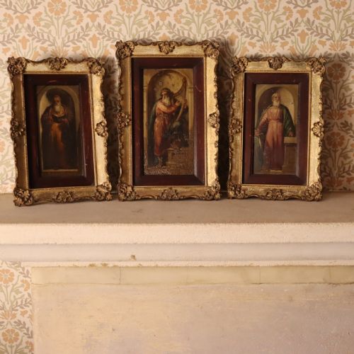 three small english early19th century oil paintings - CATEGORY: ANTIQUE ART - DATED 19TH CENTURY