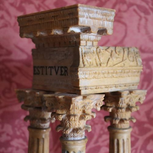 PAIR OF GIALLO ANTICO MARBLE GRAND TOUR MODELS - ADDITIONAL PHOTO 3