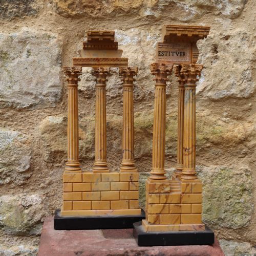 PAIR OF GIALLO ANTICO MARBLE GRAND TOUR MODELS - ADDITIONAL PHOTO 6