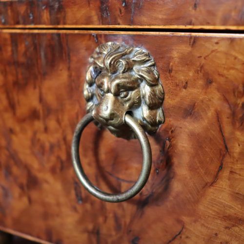 A REGENCY BURR YEW WOOD BOX - ADDITIONAL PHOTO 1